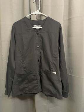 Grey's Anatomy by Barco Women's Warm-Up Scrub Jacket Black Size M